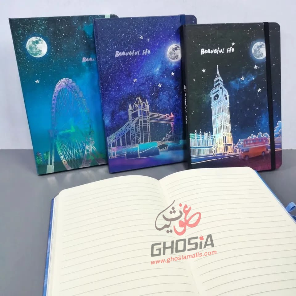 Beautiful Life Dark Galaxy Themes Diary Hard cover Diary A6 Size Travel Pocket Diary With Beautiful Cover - Ghosia Mall's