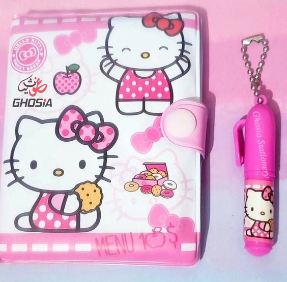 Hello Kitty Edition Small Autograph Diary With Mini Princess Ballpoint Little Themed Stationery Gift - Ghosia Mall's