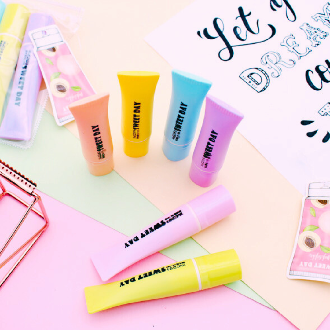Toothpaste Styling Highlighter 6 color Set Mini Sweet Day 6PCS/SET Highlighters Key Children's Marker Color Graffiti Pen - Ghosia Mall's