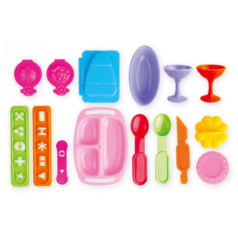 Ice Cream Party Pretend Play House Toy DIY Color Mud Ice Cream Machine Fun Modeling Clay Dough Playset Kitchen Children Girls Toys - Ghosia Mall's
