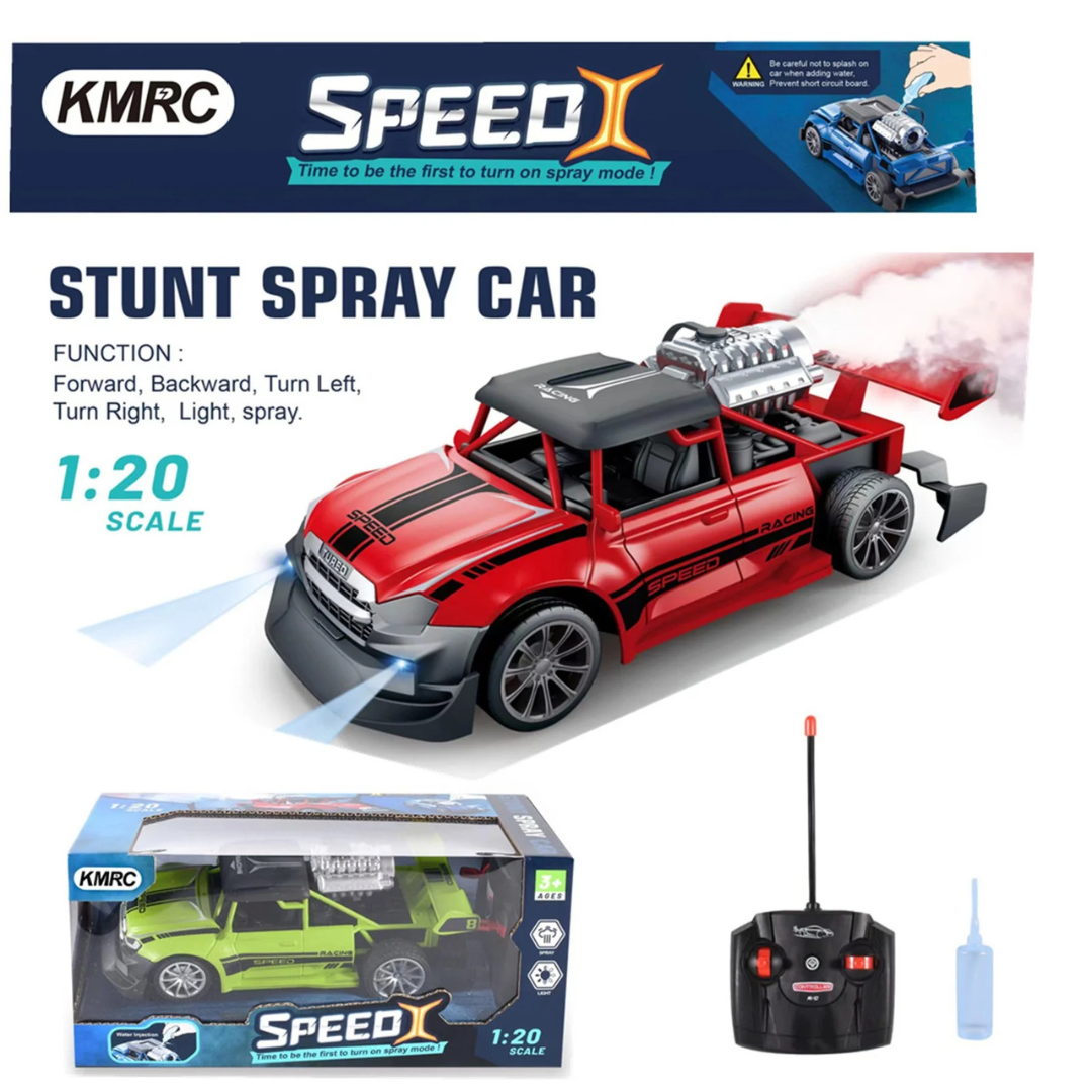 Drift Spray Type RC Car 1:18 Scale High-Speed Rechargeable & Remote Control Racing Car - Ghosia Mall's