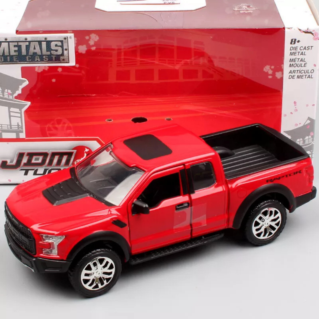 Alloy Die Cast Metal Pickup Off Road Model Toy Simulation Car Sound Light Pull Back Toys Car For Children - Ghosia Mall's