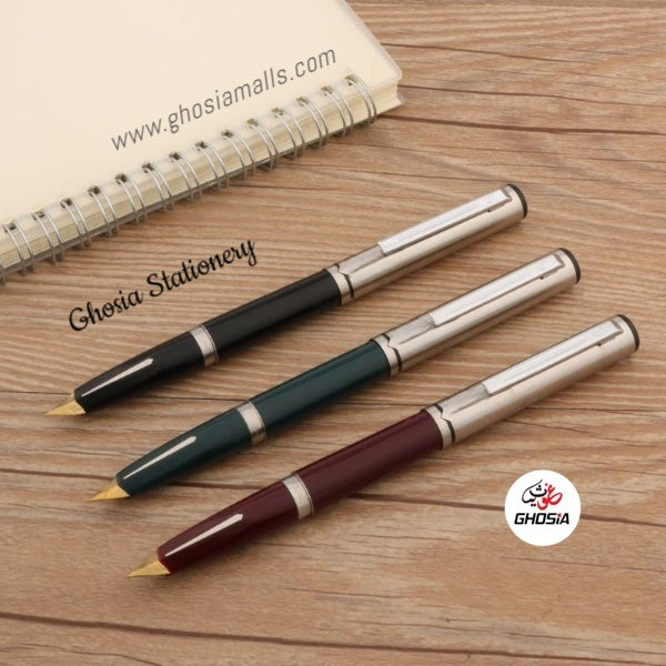 Classic Design Sleek Body Bahadur 240 Refillable Fountain Pen - Ghosia Mall's