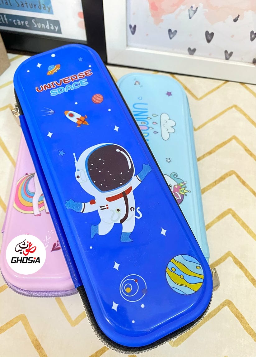 Beautiful Cute Characters Geometry Box Cartoon Geometry Pouch Themed Stationery Pouches For Kids - Ghosia Mall's