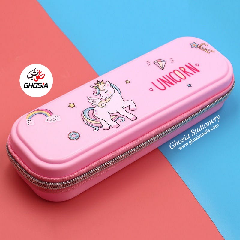Beautiful Cute Characters Geometry Box Cartoon Geometry Pouch Themed Stationery Pouches For Kids - Ghosia Mall's