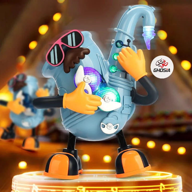 Children's Musical Robot Toy Mr Rock Electronic Dance Music Light Swing Toy Guitar Robot Novelty Funny Toys Christmas Toy Gifts - Ghosia Mall's