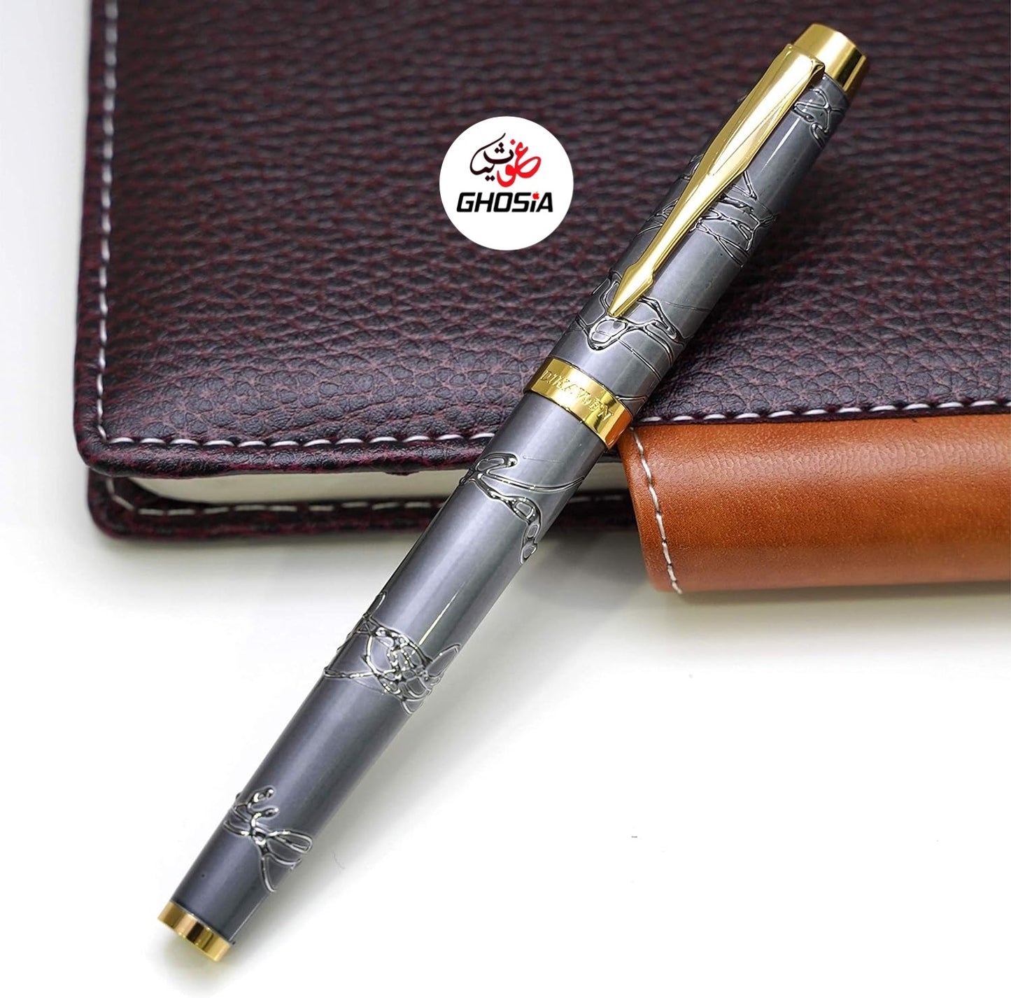 DIKAWEN Branded Fountain Pen Carved Design Full Metal Body Luxury Style Heavy Body Fountain Pen - Ghosia Mall's