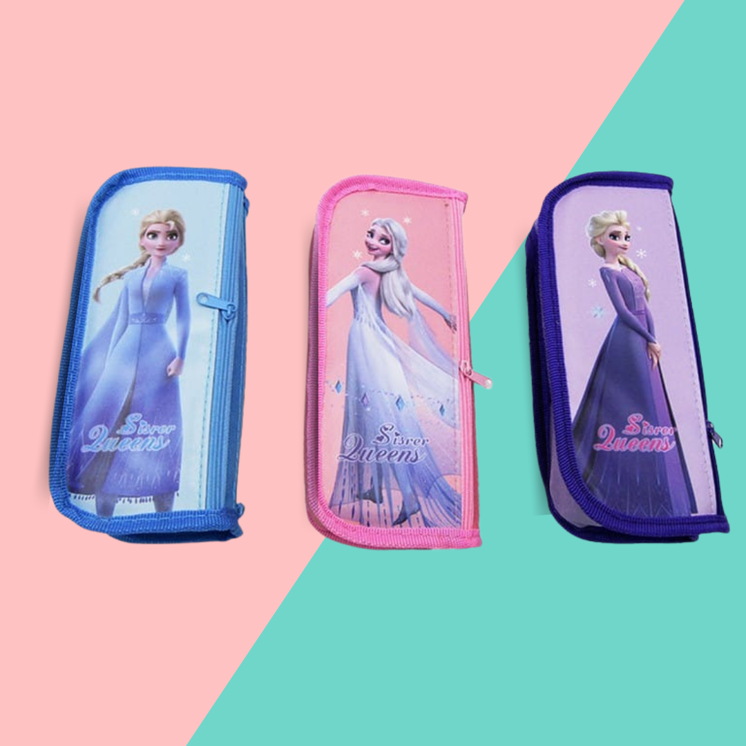 Disney Character Theme Sweet Stationery Pouches For Boys & Girls Colorful Fabric Geometry Bags/Pouch