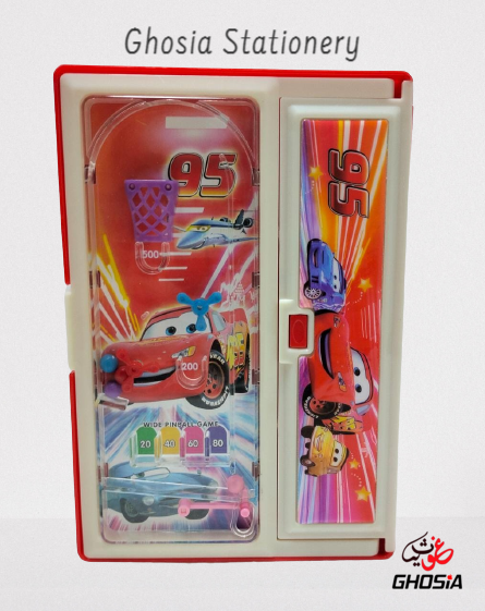 Kids Favorite Cartoon Characters Geometry Box With Game And Writing & Drawing White Board - Ghosia Mall's