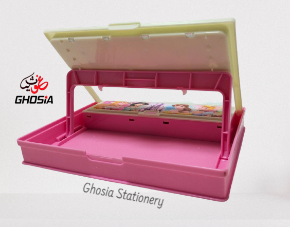 Kids Favorite Cartoon Characters Geometry Box With Game And Writing & Drawing White Board - Ghosia Mall's