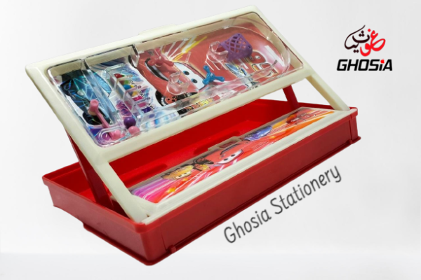 Kids Favorite Cartoon Characters Geometry Box With Game And Writing & Drawing White Board - Ghosia Mall's