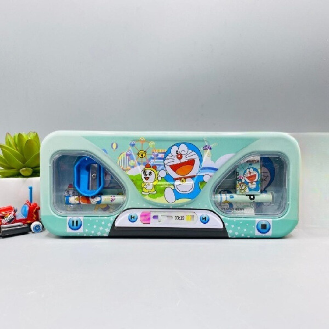 Kids Metallic Geometry Box With Stationery Gift For Boys & Girls