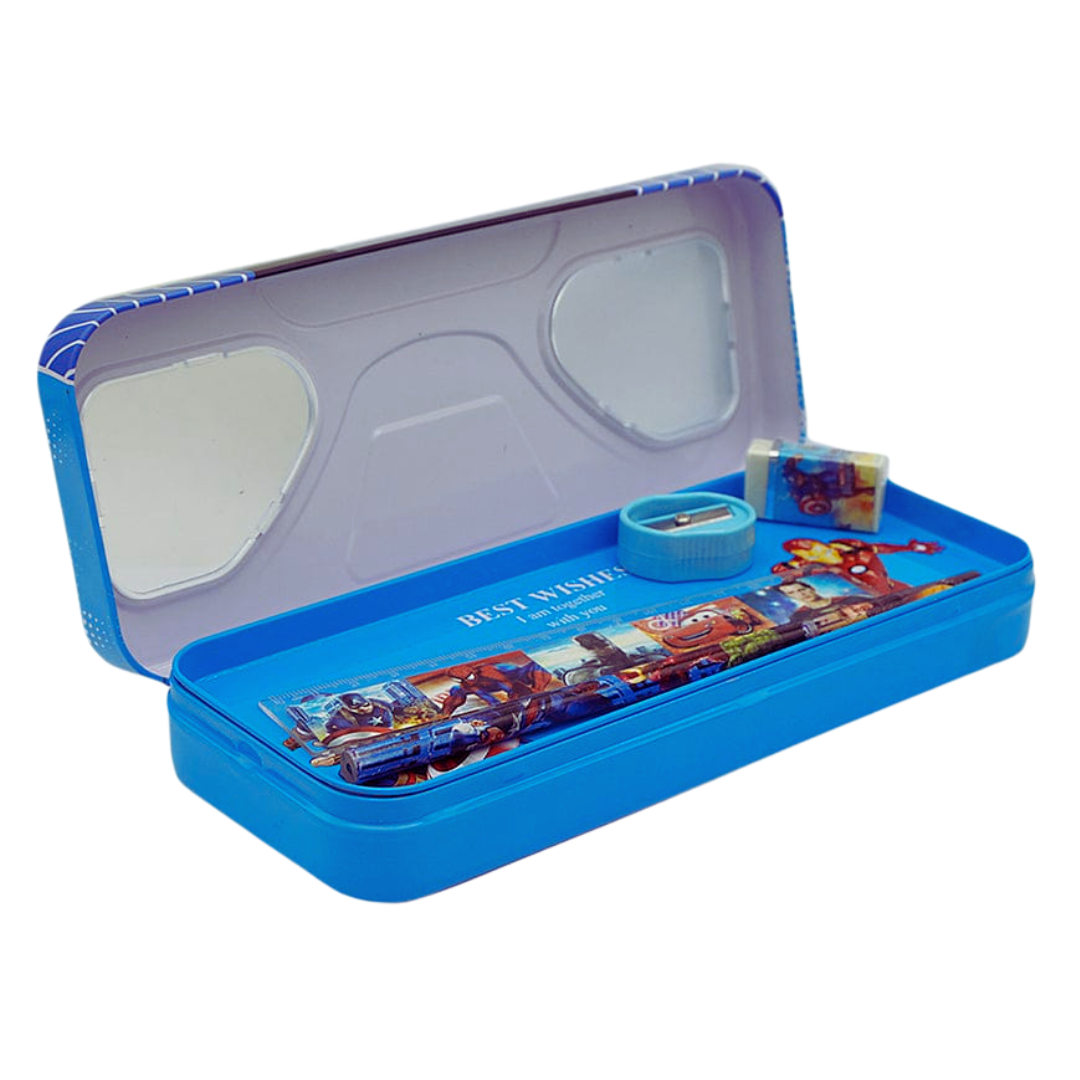 Kids Metallic Geometry Box With Stationery Gift For Boys & Girls
