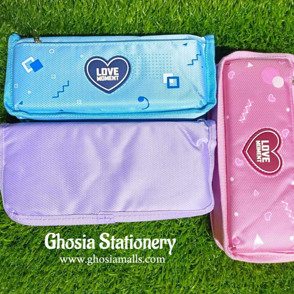 Beautiful Geometry Pouch For Girls & Boys-Moving Forward Love Moments Stationery Pouches - Ghosia Mall's