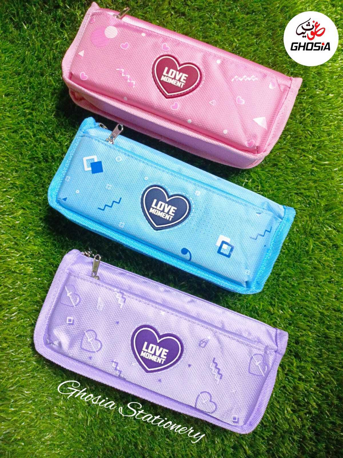 Beautiful Geometry Pouch For Girls & Boys-Moving Forward Love Moments Stationery Pouches - Ghosia Mall's