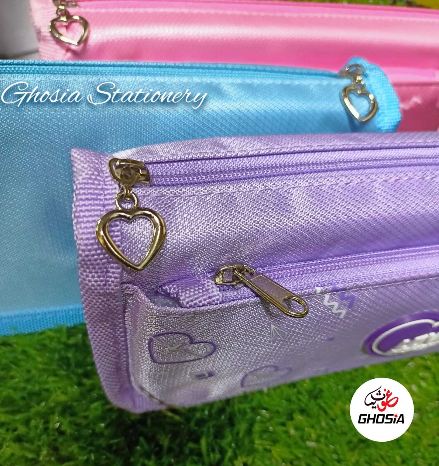 Beautiful Geometry Pouch For Girls & Boys-Moving Forward Love Moments Stationery Pouches - Ghosia Mall's