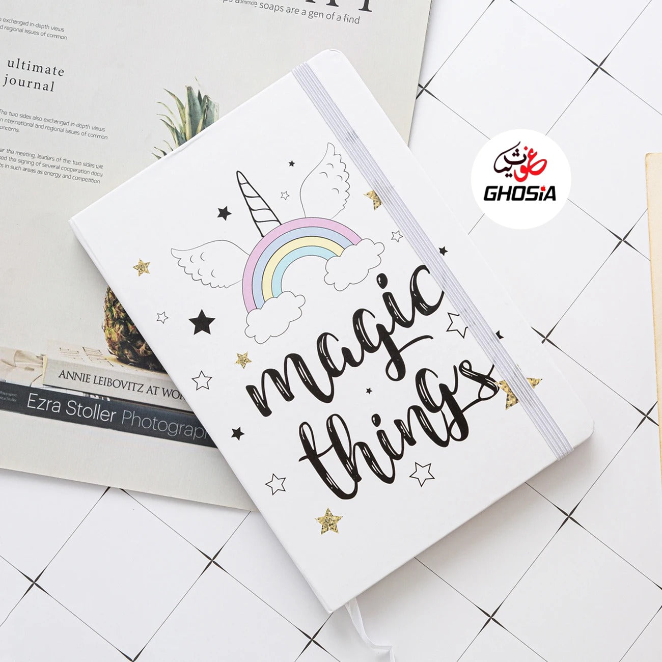 Unicorn Theme Journal Notebook Cute Kawaii Unicorn Printing Notebook Cartoon Diary Planner Notepad for Kids - Ghosia Mall's