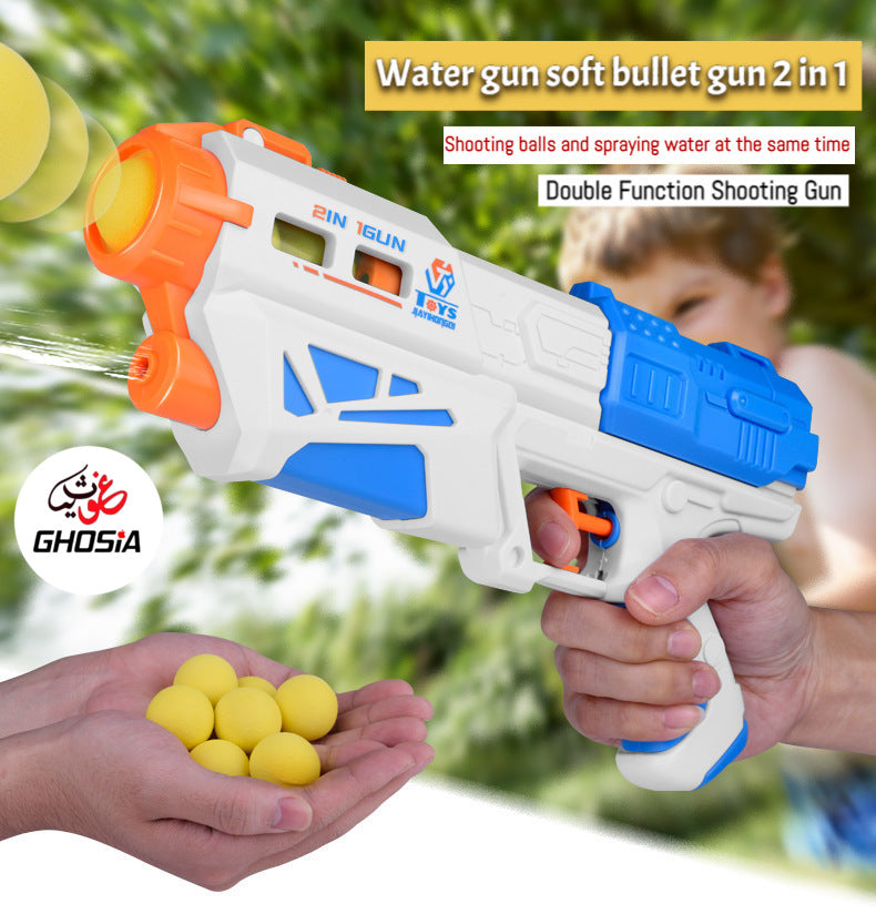 Toy Gun 2 in 1 Magic Blaster Ball Shooter Gun and Water Shooting Toys for Kids With Target Pins Action Toys For Kids - Ghosia Mall's