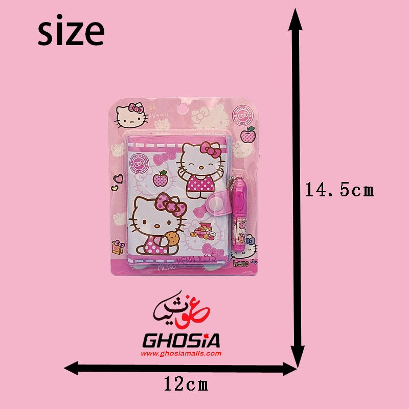 Hello Kitty Edition Small Autograph Diary With Mini Princess Ballpoint Little Themed Stationery Gift - Ghosia Mall's