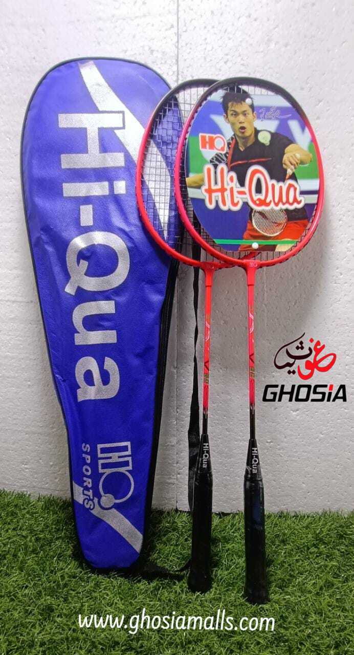 HI-Qua Badminton Racket Pair with bag Ghosia Sports - Ghosia Mall's