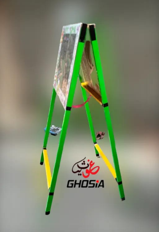 Large Size Learning Easel 2 in one Blackboards & Whiteboards - (40 x 24) inch with Free Chalk, Duster & Marker - Ghosia Mall's