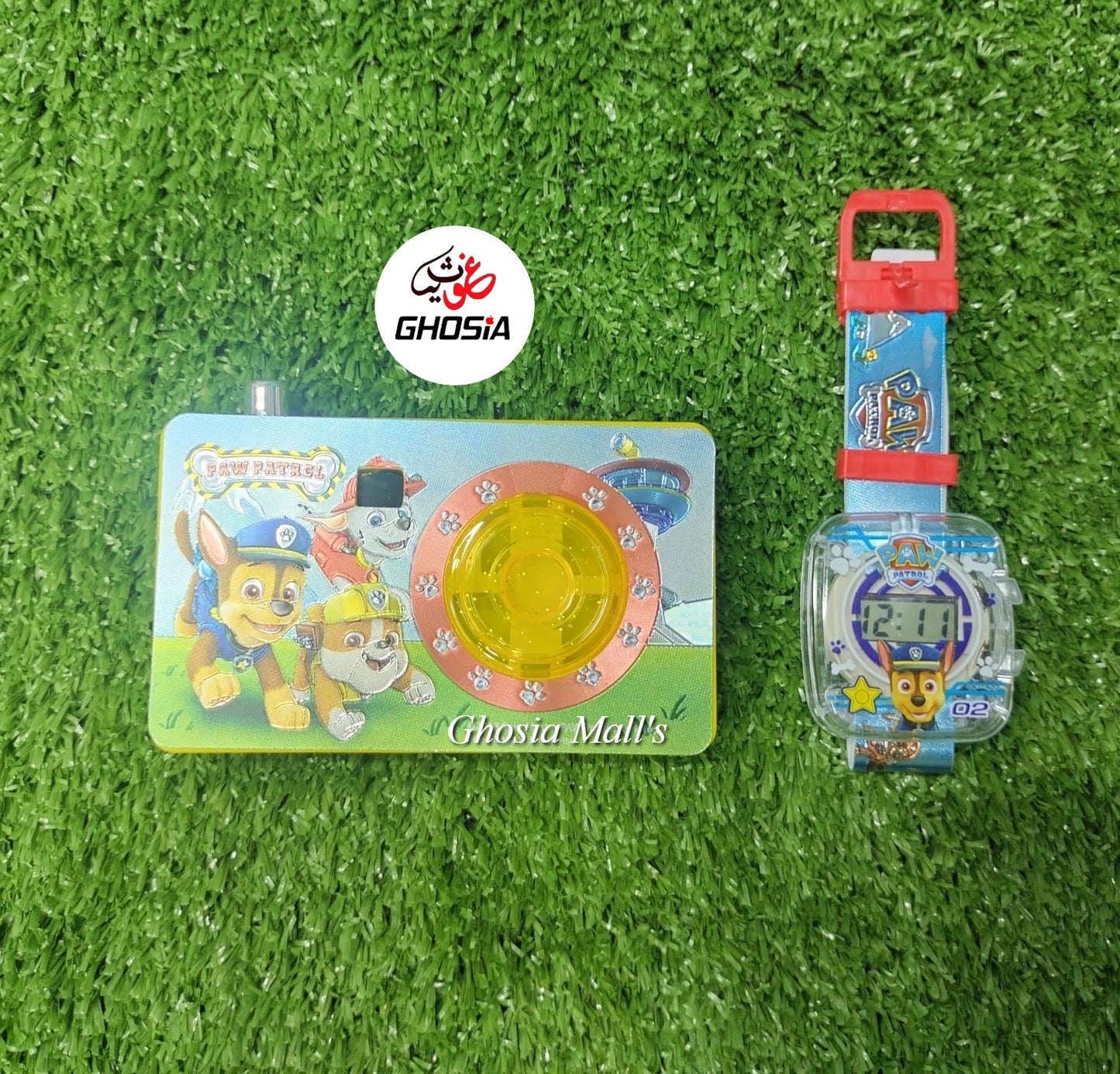 Cartoon Themed Toy Camera And Watch One Click Camera Toy & Soft Themed Wearable Wrist Watch - Ghosia Mall's