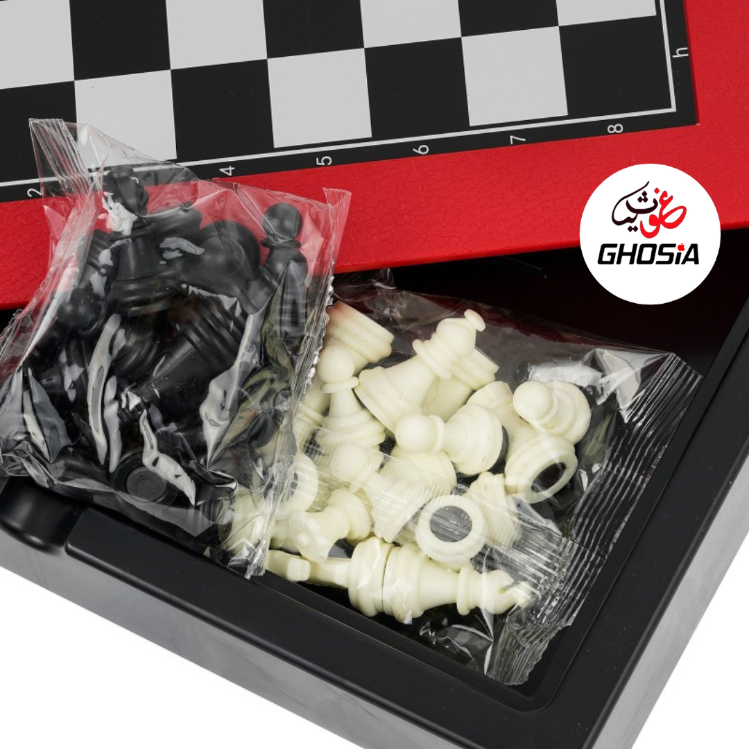 Chess Board Game with Storage Compartment I Best Classic Board Game Set for Kids, Adults, Family & Friends I Portable Educational Travel Chess - Ghosia Mall's