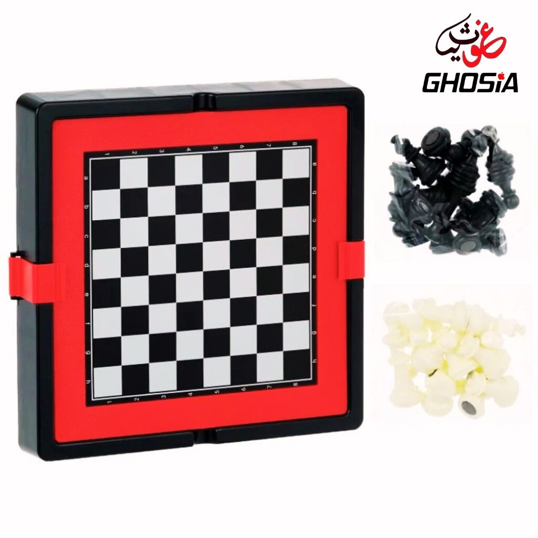 Chess Board Game with Storage Compartment I Best Classic Board Game Set for Kids, Adults, Family & Friends I Portable Educational Travel Chess - Ghosia Mall's