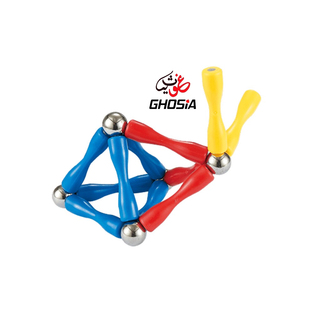 Magnetic Sticks Building Blocks Toys, 63 Pcs Magnet Construction Build Kit Education Toys 3D Puzzle - Ghosia Mall's