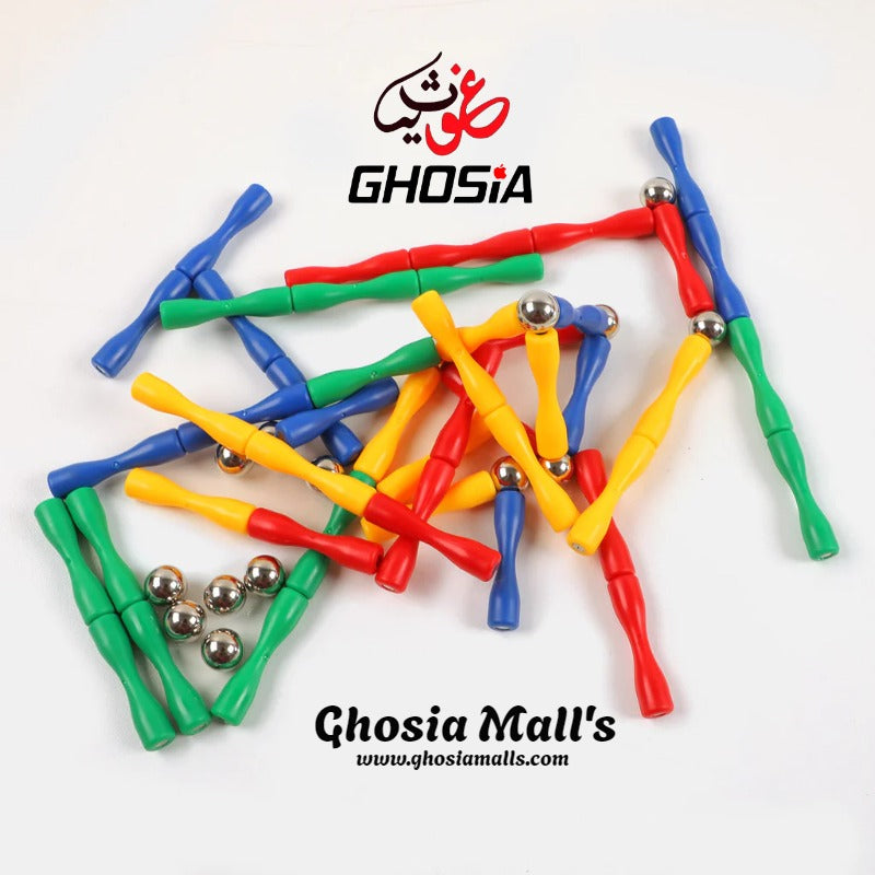 Magnetic Sticks Building Blocks Toys, 63 Pcs Magnet Construction Build Kit Education Toys 3D Puzzle - Ghosia Mall's