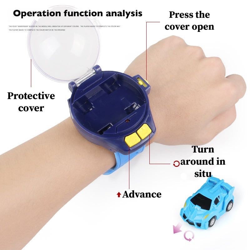 Watch RC Car Toy Remote Control - New Mini Car Watch Toys | 2.4 GHz Cute Wrist Racing Car Watch, Interactive Game Toys - Ghosia Mall's