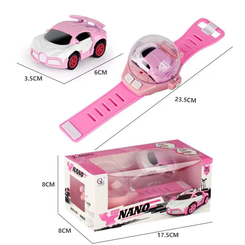 Watch RC Car Toy Remote Control - New Mini Car Watch Toys | 2.4 GHz Cute Wrist Racing Car Watch, Interactive Game Toys - Ghosia Mall's