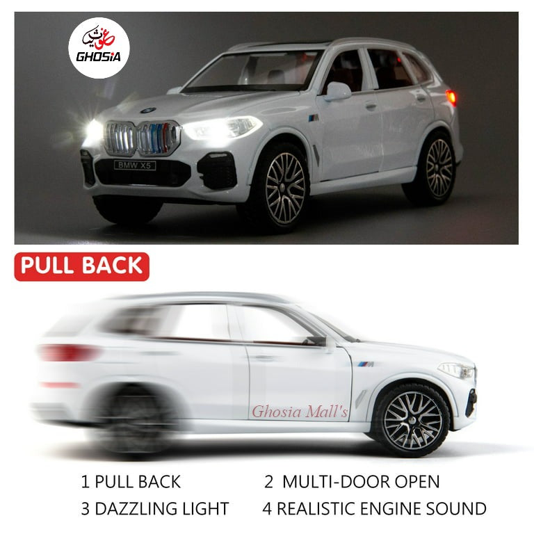 Luxurious Cars Model Cars Metal Body Die Cast Cars With Real Life Simulation Flashing Lights & Sound Effects 6 Door Open Close Function 1:28 Scale Fancy Die Cast Cars For Kids & Adults - Ghosia Mall's