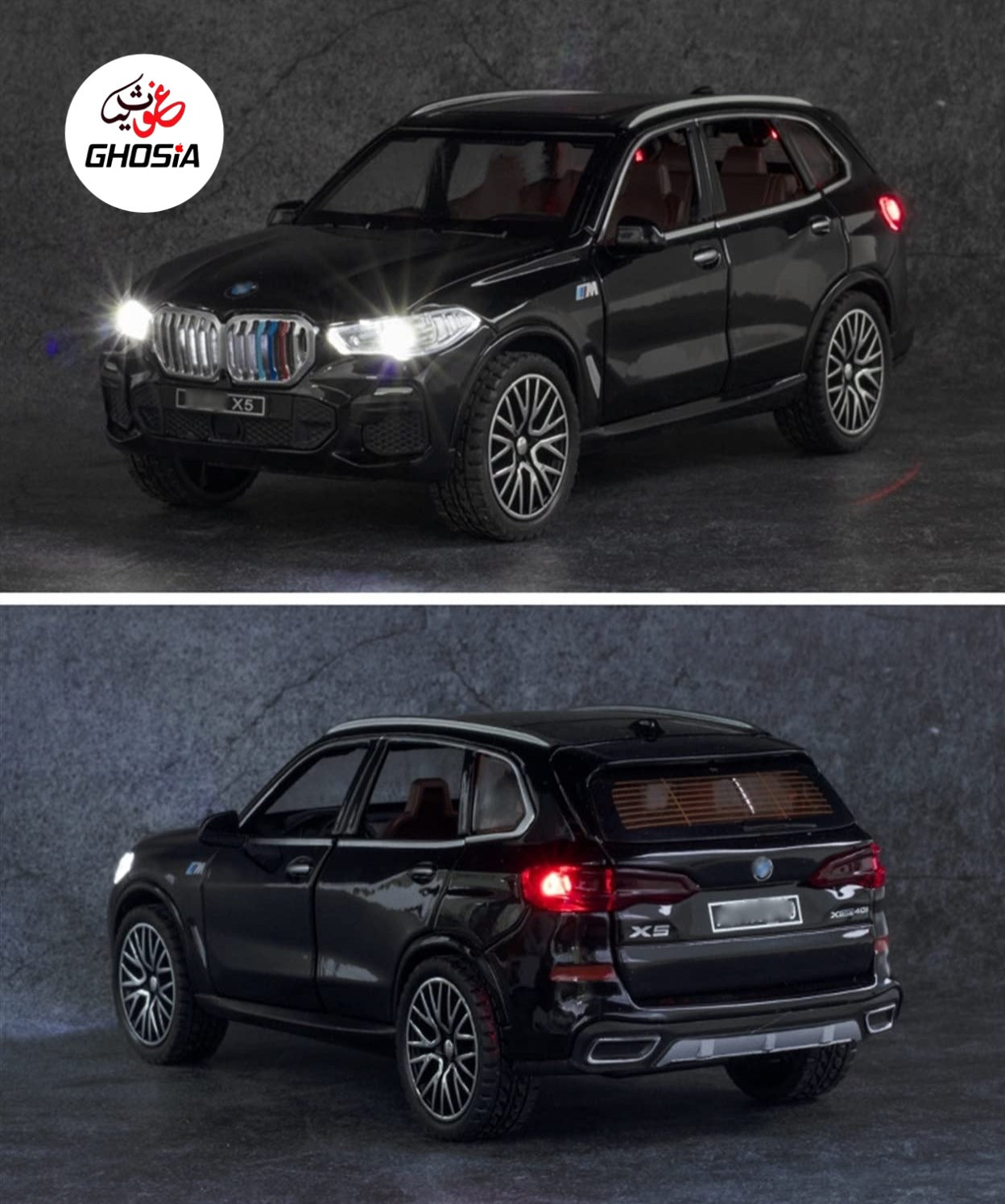 Luxurious Cars Model Cars Metal Body Die Cast Cars With Real Life Simulation Flashing Lights & Sound Effects 6 Door Open Close Function 1:28 Scale Fancy Die Cast Cars For Kids & Adults - Ghosia Mall's