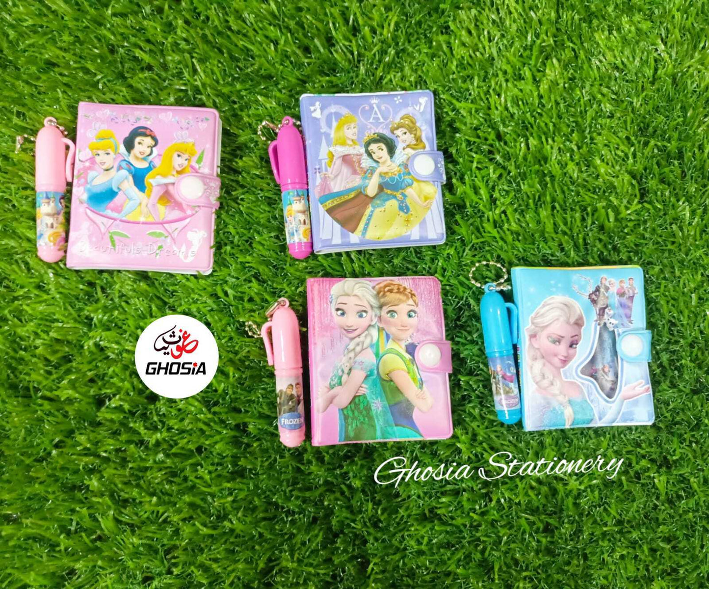 Disney Princess Edition Small Autograph Diary With Mini Princess Ballpoint For Girls - Ghosia Mall's