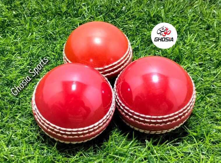 Premium Quality Hand-stitched Cricket Hard Ball For Practice Red Color - Ghosia Mall's