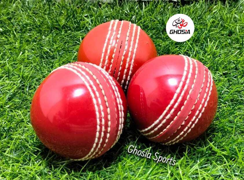 Premium Quality Hand-stitched Cricket Hard Ball For Practice Red Color - Ghosia Mall's