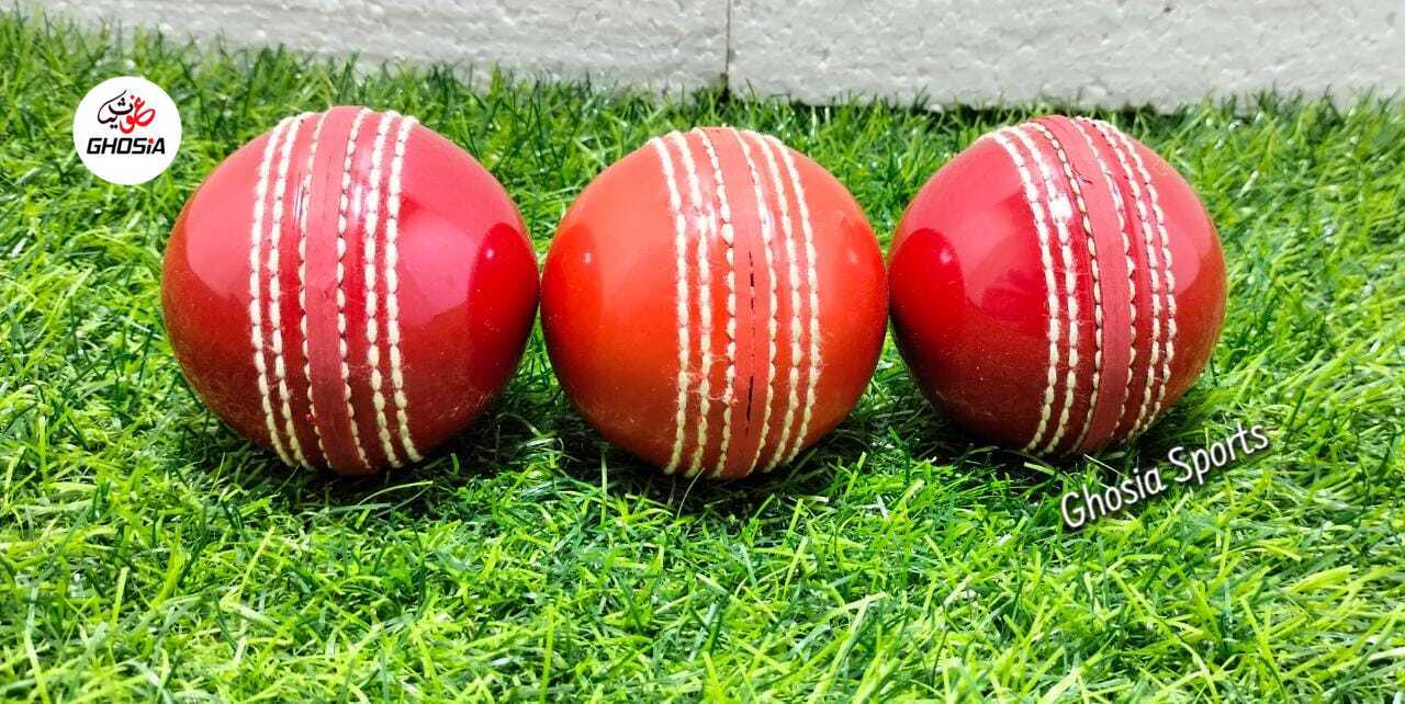 Premium Quality Hand-stitched Cricket Hard Ball For Practice Red Color - Ghosia Mall's