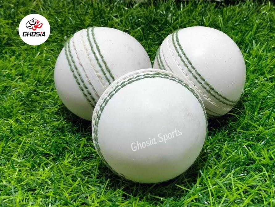 Cricket Practice Hard Ball-Hand Stitched Hard Ball, Practice Ball For Cricket Players White Color - Ghosia Mall's