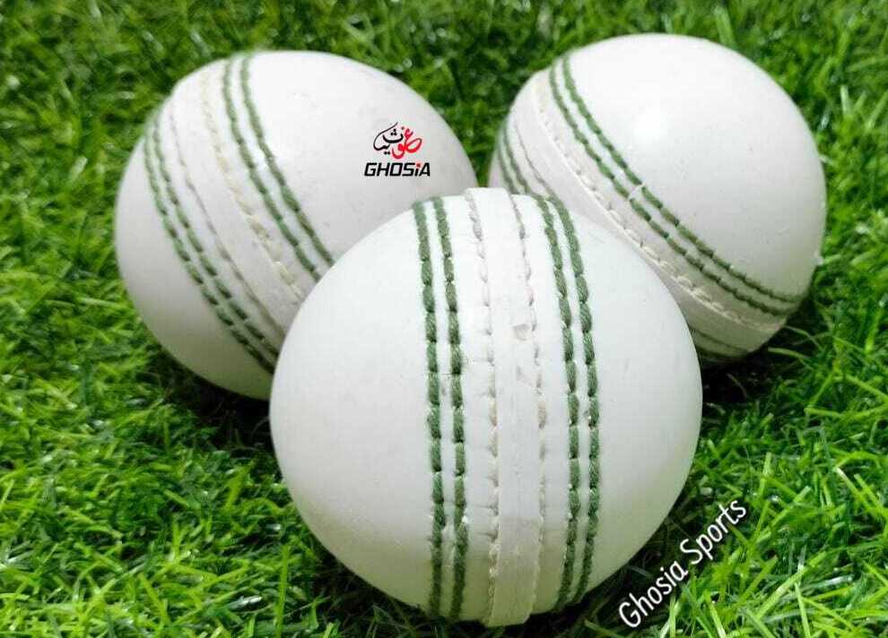 Cricket Practice Hard Ball-Hand Stitched Hard Ball, Practice Ball For Cricket Players White Color - Ghosia Mall's