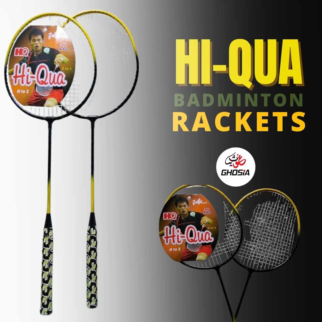 Branded 3 Star Hi Qua Rackets A to Z Rackets Pair With Beautiful Grip - Ghosia Mall's