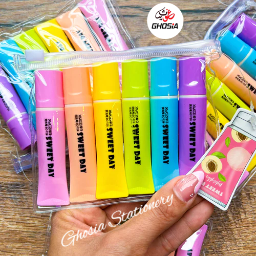 Toothpaste Styling Highlighter 6 color Set Mini Sweet Day 6PCS/SET Highlighters Key Children's Marker Color Graffiti Pen - Ghosia Mall's
