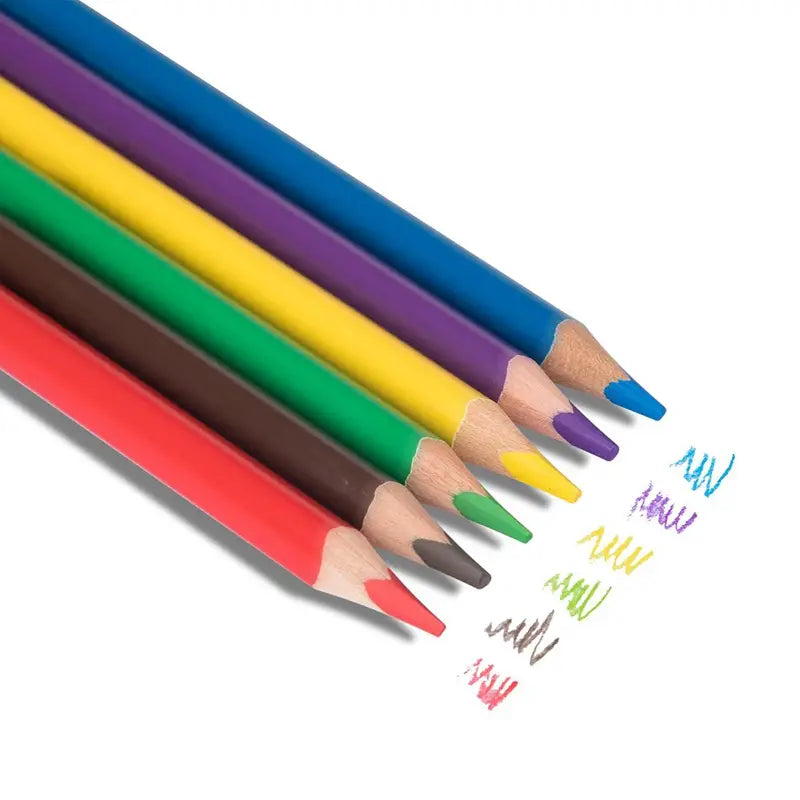 Piano Premium Real Wood Color Pencils ( Set of 12 ) Colors Full Size - Ghosia Mall's