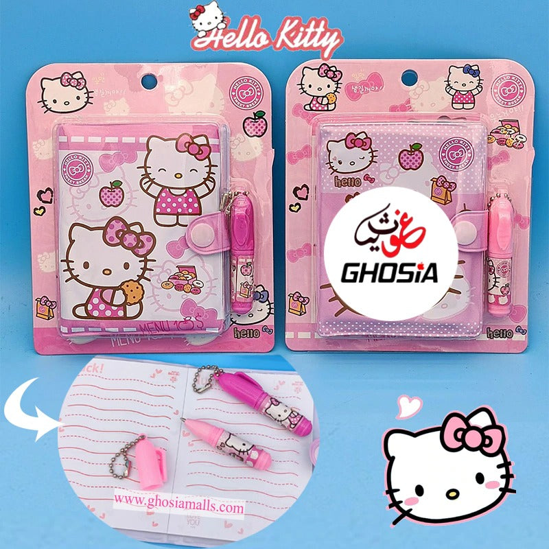 Hello Kitty Edition Small Autograph Diary With Mini Princess Ballpoint Little Themed Stationery Gift - Ghosia Mall's