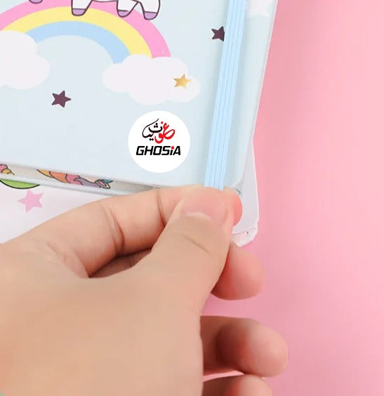 Unicorn Theme Journal Notebook Cute Kawaii Unicorn Printing Notebook Cartoon Diary Planner Notepad for Kids - Ghosia Mall's