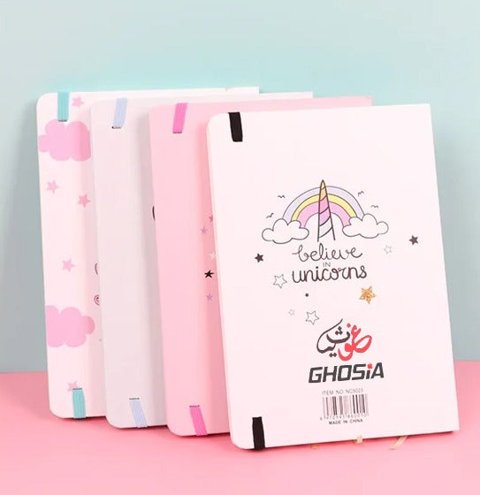 Unicorn Theme Journal Notebook Cute Kawaii Unicorn Printing Notebook Cartoon Diary Planner Notepad for Kids - Ghosia Mall's