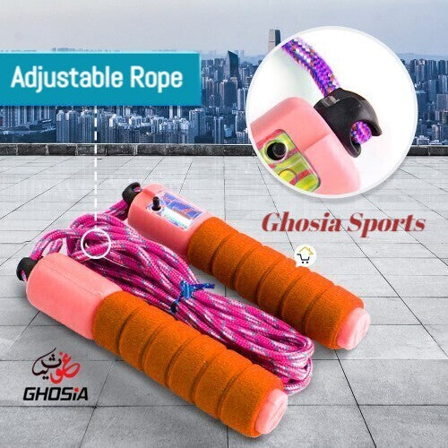 Skipping Rope Adjustable Exercise Wire With Counter-Cable Jump Rope for Fitness Workout Sports Exercise Equipment - Ghosia Mall's