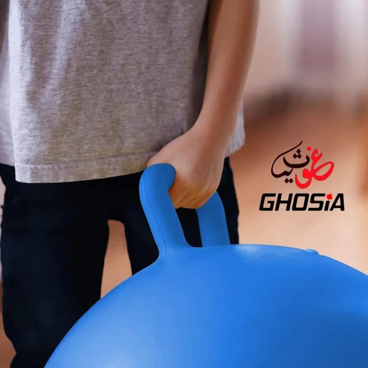 Ball Jumping Ball Bouncy Ball with Handle for Kids and Bounce 22 inches Hopping Ball - Ghosia Mall's