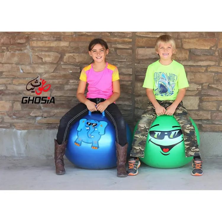 Ball Jumping Ball Bouncy Ball with Handle for Kids and Bounce 22 inches Hopping Ball - Ghosia Mall's