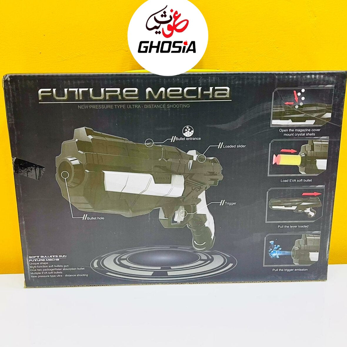 Soft Bullet Gun-Future Mecha 2 in 1 Water Bullet Soft Foam Dart Shooter Toy, Summer Toys For Children - Ghosia Mall's